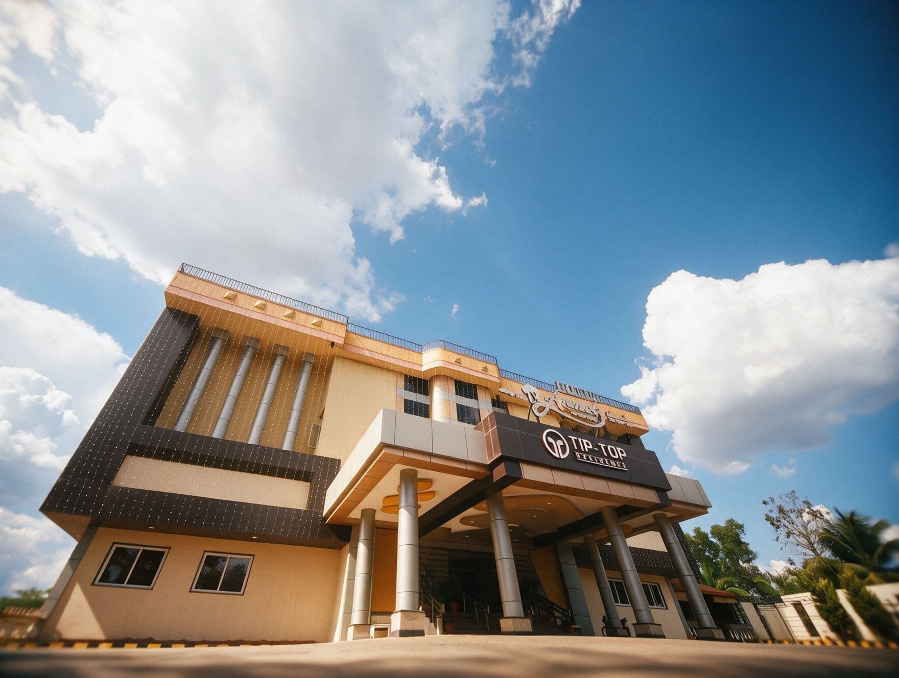 Tiptop Residency façade by day