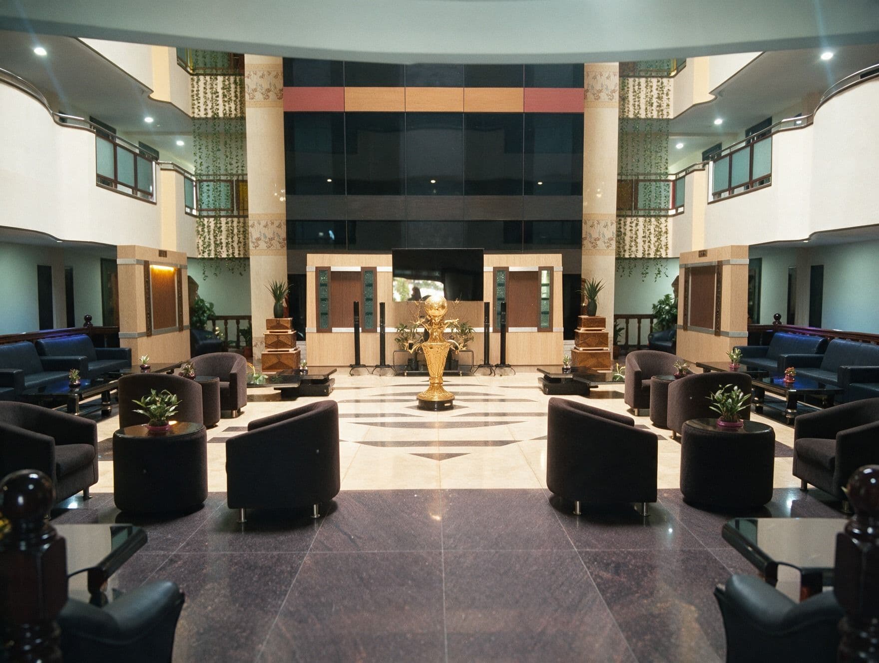 Atrium lobby at Tiptop Residency