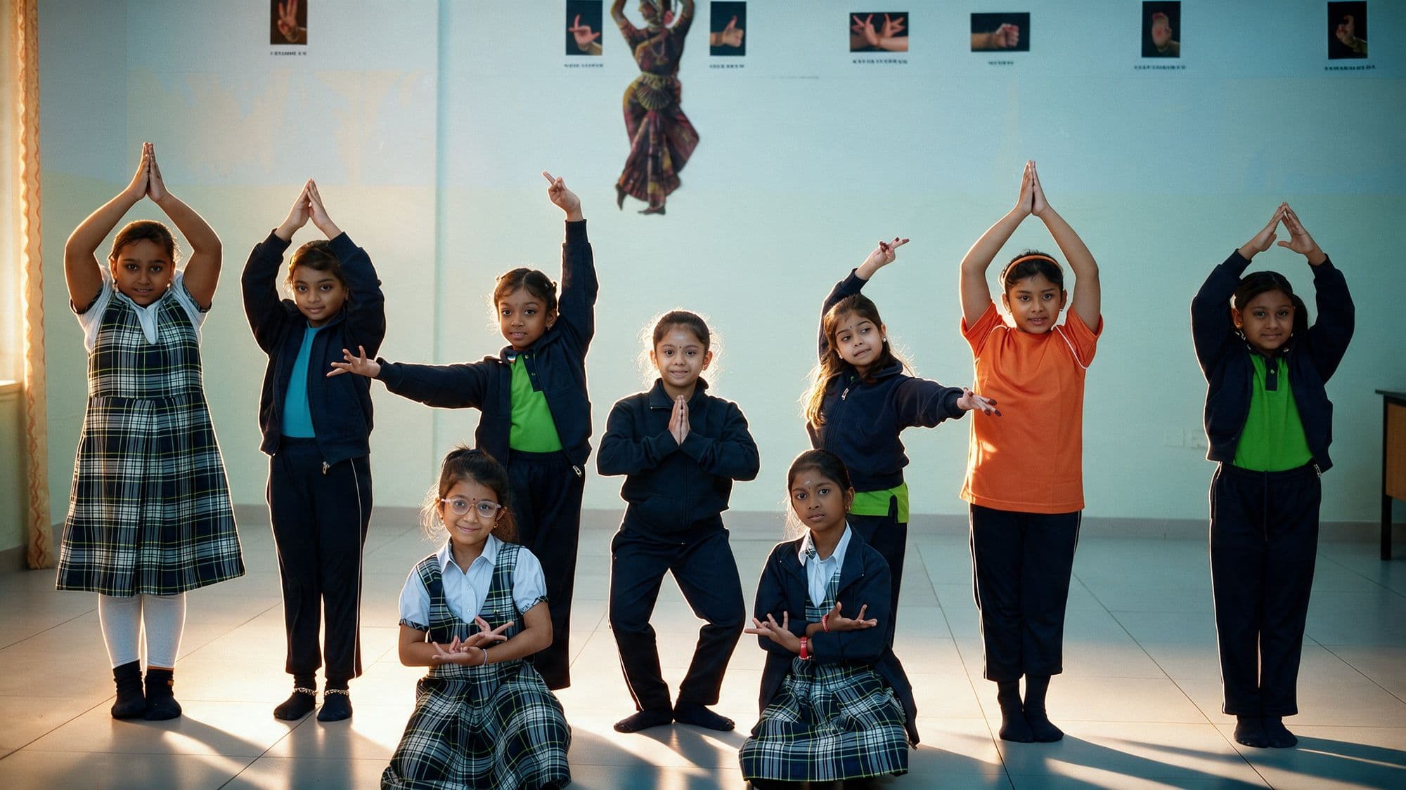 Students in a dance class